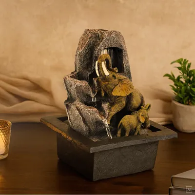 Produktbild von abc HOME | Zimmerbrunnen Elefanten | LED´s