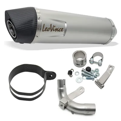 Image de Échappement arrière LeoVince LV ONE EVO en acier inoxydable, avec homologation (ABE), pour Aprilia RS4 125