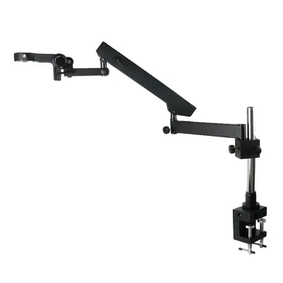 Obrázek produktu pro Stojan na mikroskop, kloubové rameno, nastavitelná svorka, sloupek 32 mm, černý