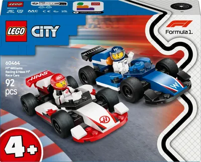 Produktbild von LEGO® City 60464 F1 Williams Racing und Haas F1 Rennautos