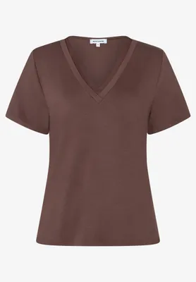 Produktbild von MORE & MORE V-Neck-Shirt 0286 cool chocol 46