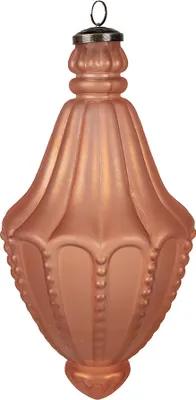 Image de Clayre & Eef Boule de Noël Ø 14x26 cm Verre orange