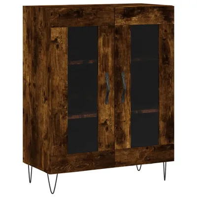 Image de Buffet chêne fumé 69,5x34x90 cm bois d'ingénierie