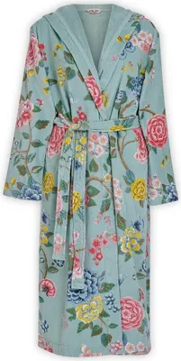 Produktbild von Pip Studio Bademantel Good Evening Farbe Blau Größe XS