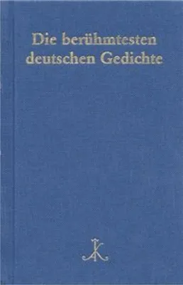 Obrázek produktu pro Die berühmtesten deutschen Gedichte