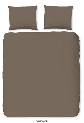 Immagine prodotto di Biancheria da letto "Uni" - Tinta unita - Color taupe - (240x200/220 cm) - Microfibra