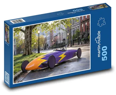 Produktbild von Puzzle 500 Rennwagen auf der Straße - martinpuzzle