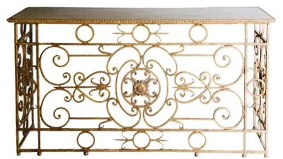 Produktbild von Casa Padrino Luxus Barock Konsole Weiß / Antik Gold 172 x 51 x H. 95 cm - Barockmöbel