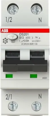 Produktbild von FI/LS-Schalter DS201A-B13/0,03 6kA 1p+N
