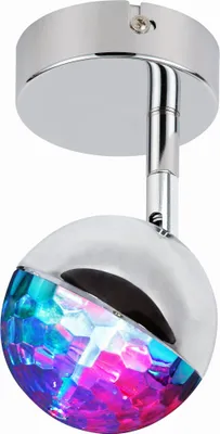 Obrázok produktu pre Nástenné LED bodové osvetlenie PARTY - 1x3W, RGB, chrómované