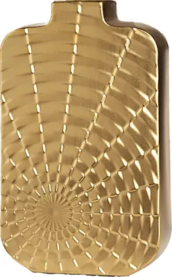 Produktbild von Gilde Vase, "Sunny", Keramik, goldfarben, VE 2, L. 8 cm, B. 19 cm, H. 30 cm 55360 4063387553602