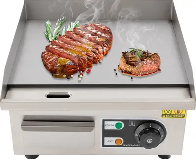 Zdjęcie produktu dla 14-calowy komercyjny grill elektryczny ze stali nierdzewnej 50-300 ℃ 2000W