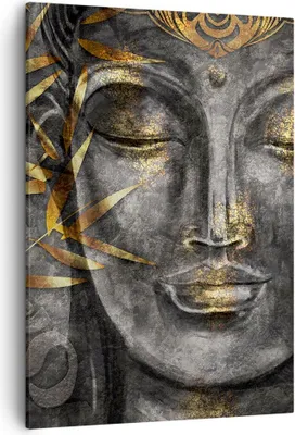 Produktbild von Bild auf Leinwand - Leinwandbild - Einteilig - Buddha Gold Bodhisattva - 50x70cm - Wand Bild - Wanddeko - Wandbilder - Leinwanddruck - Wanddekoration - Leinwand bilder - Wandbild - PA50x70-4442