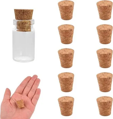 Obrázok produktu pre Drevené zátky na víno – prírodné drevené zátky – 100 kusov