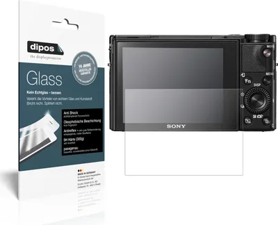 Produktbild von 2x Schutzfolie für Sony Cyber-Shot DSC-RX 1R matt - Anti-Shock 9H Folie dipos Glass Kunststoffglas