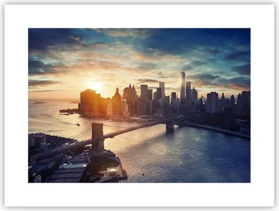 Produktbild von Poster - Poster ohne Rahmen - New York Stadt - 40x30 cm - Wand Bild - Wanddeko - Wandbilder - Kunstposter - Wandposter - Bilder - Kunstdruck - Wanddekoration - Wandbild - P2XAA40x30-3733