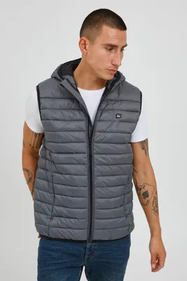 Produktbild von BLEND BHWojtek Herren Weste Steppweste Outdoor Weste leicht wattiert mit Kapuze
