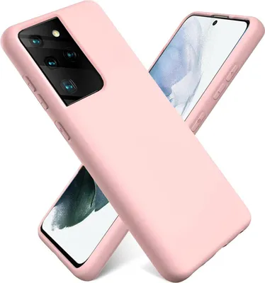 Obrázek produktu pro Pouzdro Samsung Galaxy S21 Ultra ochranný kryt mobilního telefonu silikonové gelové pouzdro na mobilní telefon, růžové