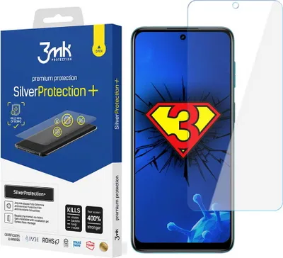 Produktbild von 3mk Display Antimikrobielle Schutzfolie SilverProtection+ für Motorola Moto G42 0,21mm Self-Heal