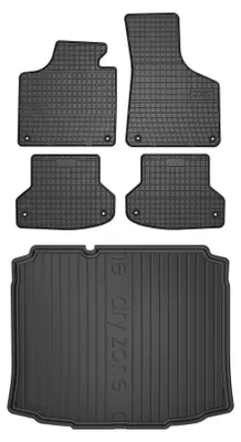 Obrázok produktu pre Gumové autokoberce SolidPRO + vaňa kufra DryZone pre: Audi A3 8P 2003-2011 hatchback 5 ks