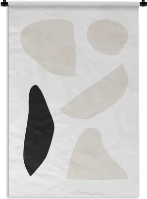 Produktbild von MuchoWow® Wandteppich Wandbehang Pastell - Abstrakt - Minimalismus 90x135 cm Tapisserie Dekoration Wandtuch - Baumwolle - Wandskulptur