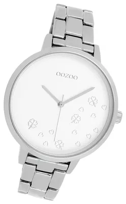Imagen del producto de Oozoo Damenuhr: Reloj de pulsera para mujer, acero inoxidable plateado, movimiento de cuarzo, esfera analógica, modelo D3UOC11120