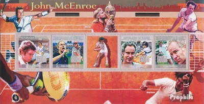 Produktbild von Briefmarken Guinea 2009 Mi 6669-6672 Kleinbogen (kompl. Ausgabe) postfrisch John Mc Enroe, Connors, Borg, I. Lendl