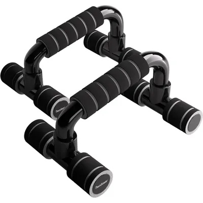 Productafbeelding van Push-up handgrepen, push-up standaard, parallettes, fitness, grijs
