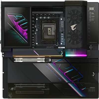 Produktbild von Gigabyte AORUS Z890 A XTREME AI TOP - Motherboard - E-ATX - LGA1851-Sockel - Z890 Chipsatz - USB4, USB 3.2 Gen 2, USB 3.2 Gen 1, USB-C 3.2 Gen 2x2 - 2 x 2.5 Gigabit LAN, Bluetooth, Wi-Fi 7 - Onboard-Grafik (CPU erforderlich)