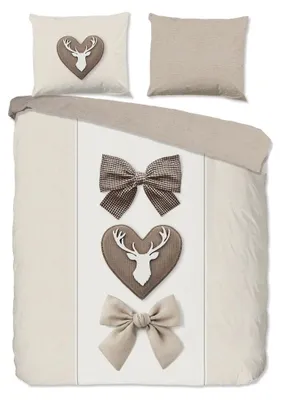 Produktbild von Good Morning Bettwäsche "Siff" - Braun - (200x220 cm) - 100 % Baumwolle