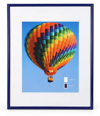 Produktbild von Ideal Life Kunststoff Bilderrahmen Wanddeko Collage Poster Bilder Foto Rahmen - Farbe: Blau | Format: 40x50
