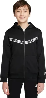 Zdjęcie produktu dla Nike B NSW REPEAT PK FZ HOODIE BLACK/BLACK/WHITE BLACK/BLACK/WHITE M