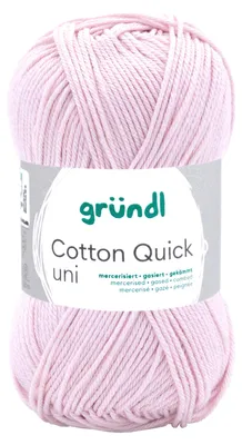 Immagine prodotto di Gründl Cotone quick uni,50g.100%cotone,mercerizzato,filato per uncinetto e maglia,50g / 125 m,NS 3-4 106