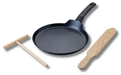 Image de Set chandeleur avec crêpière 26 cm et 2 ustensiles Fackelmann Brandao
