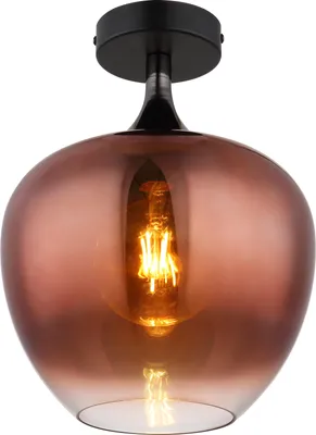 Produktbild von Globo Lighting Deckenleuchte Metall schwarz matt, 1x E27