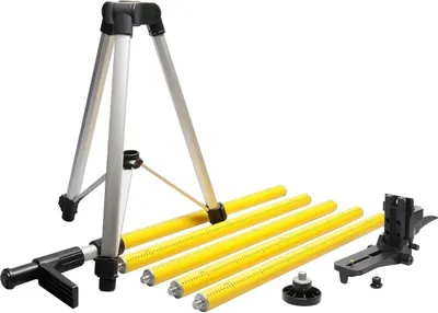 Produktbild von Teleskopstange 3,7 m für Rotationslaser und Linienlaser - Verstellbare Halterung und Stativ