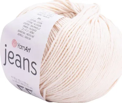 Zdjęcie produktu dla Yarn Art Jeans 05 Cream Przędza dziewiarska