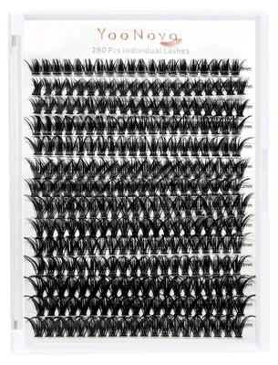 Produktbild von Wimpern Extensions DIY 280 Stück 50D D Curl Mix 9-16mm Wimpernbüschel