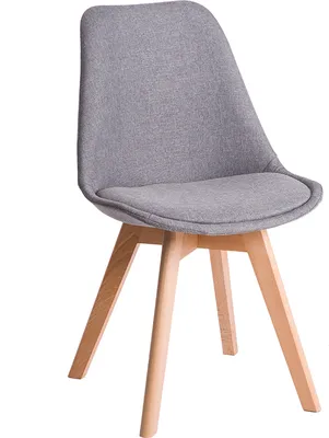 Produktbild von Deuline® Esszimmerstühle Grau-Stoffbezug Esszimmerstuhl Küchenstuhl SGS  Massivholz Beine Polsterstuhl Retro Design Stühle Lehnstuhl Oslo 521242