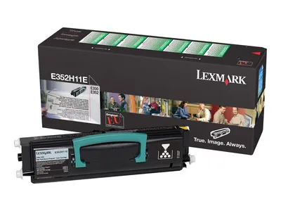 Produktbild von Lexmark E352H11E, 9000 Seiten, Schwarz, 1 Stück(e)