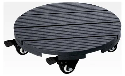 Produktbild von Pflanzenroller aus massivem WPC, rund 30 cm, bis 100 kg
