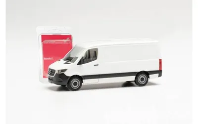 Produktbild von Herpa Minikit MB Sprinter \'18 Kasten Kasten Flachdach weiß 013871