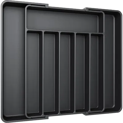 Productafbeelding van Bestekbakken voor laden, uitbreidbaar, 26-50 cm, zwart