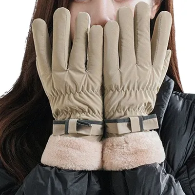 Produktbild von INF Warme Winterhandschuhe mit Touch-Funktion Khaki S