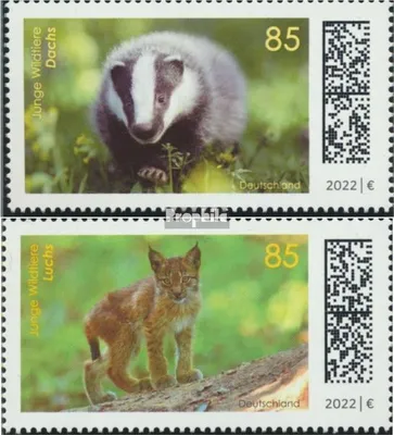 Produktbild von Briefmarken BRD 2022 Mi 3681-3682 (kompl.Ausg.) gestempelt Tierbabys