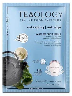 Productafbeelding van Teaology White Tea Peptide Mask (1 stuk)