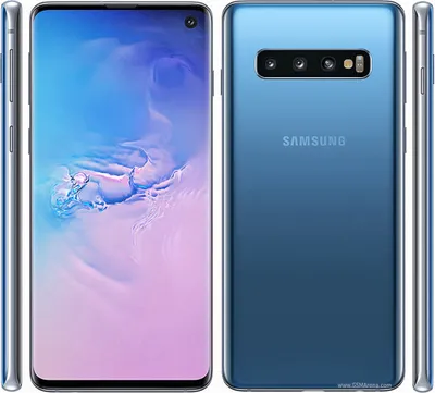 Produktbild von Samsung Galaxy S10 Smartphone, 128 GB, 6.1 Zoll Dynamic AMOLED, Blau Prism, G973U, Android 9.0, 4G, IP68, Kabelloses Aufladen, Fingerabdruckscanner, 960 fps
