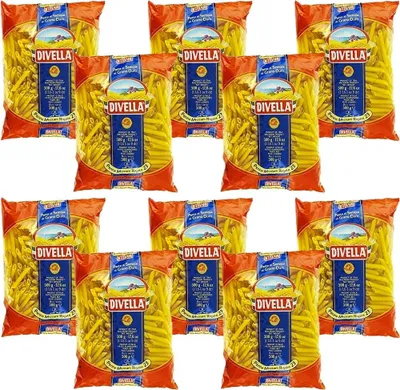Produktbild von 10x Pasta Divella 100% Italienisch N° 23 Penne Mezzani Rigate 500g
