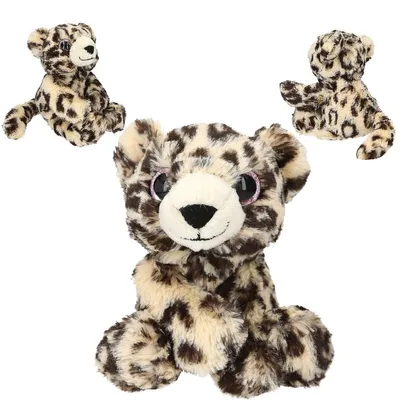 Productafbeelding van SNUKIS Pluche Luipaard 25 cm - beige-bruin pluche luipaard