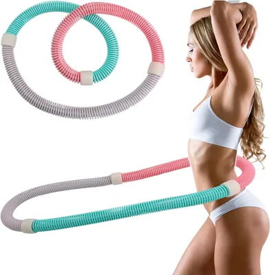 Image de Hula hoop lesté, pliable, pour la perte de poids et le fitness